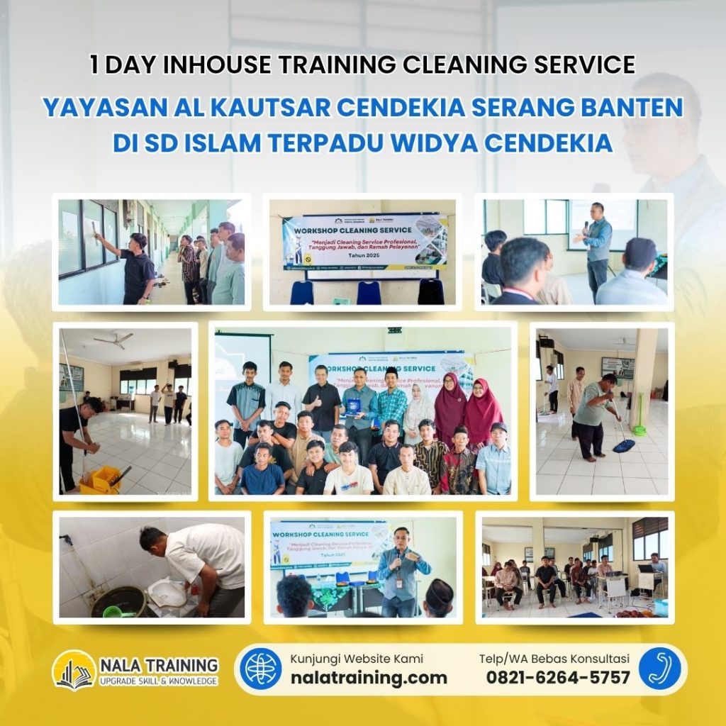 1 Day Inhouse Training Pelatihan Cleaning service Yayasan Al Kautsar Cendekia Serang Banten di Sd Islam Terpadu Widya Cendekia
