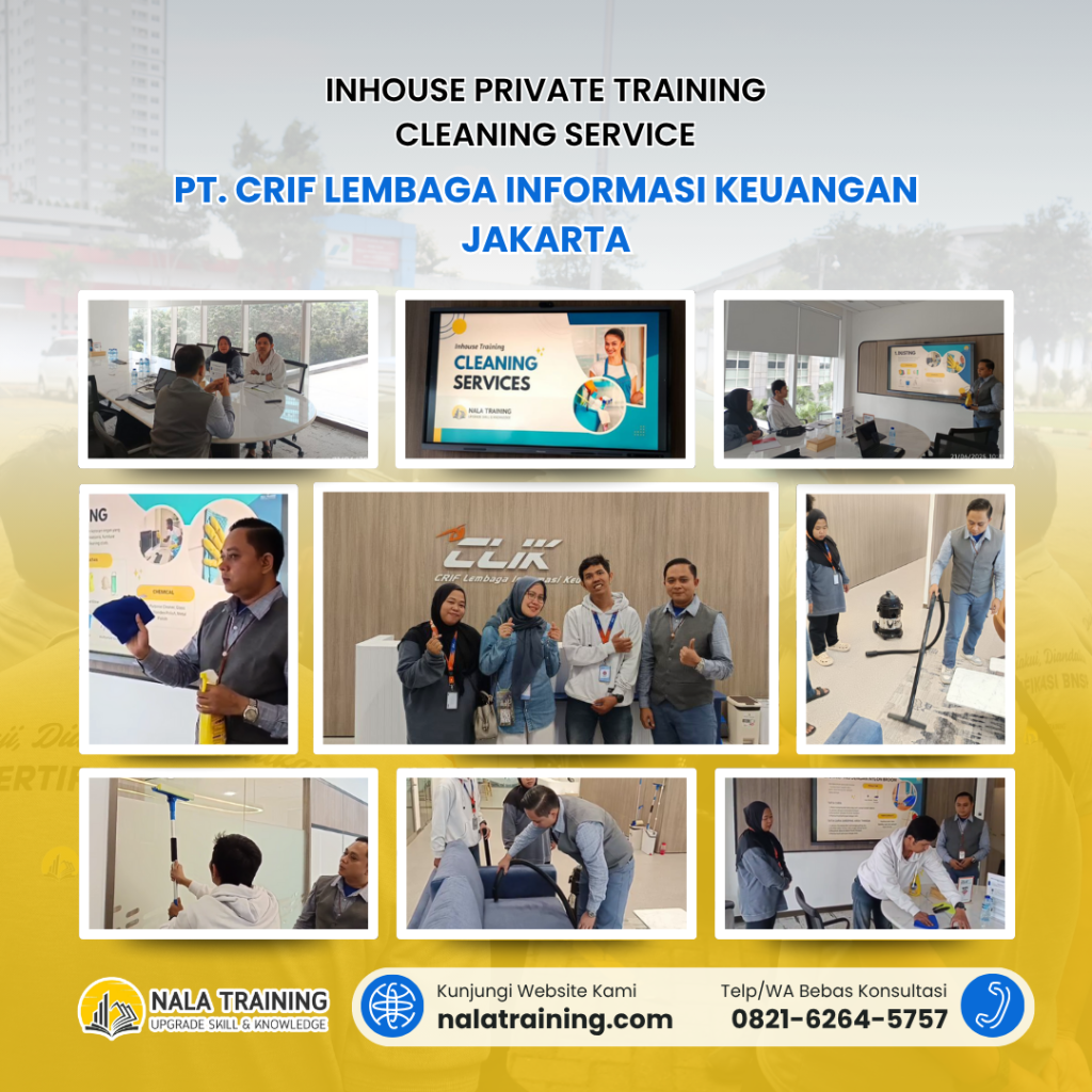 Inhouse Private Training Cleaning Service PT. CRIF Lembaga Informasi Keuangan Jakarta
