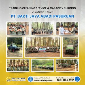 Training Cleaning Service & Capacity Building di Coban Talun PT. Bakti Jaya Abadi Pasuruan