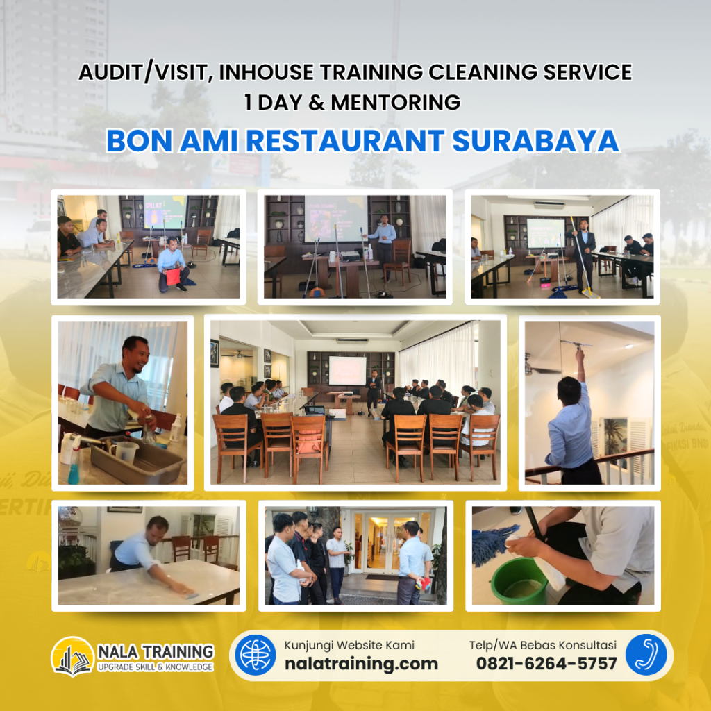 Audit_Visit, Inhouse Training Cleaning Service 1 Day & Mentoring Bon Ami Restaurant Surabaya