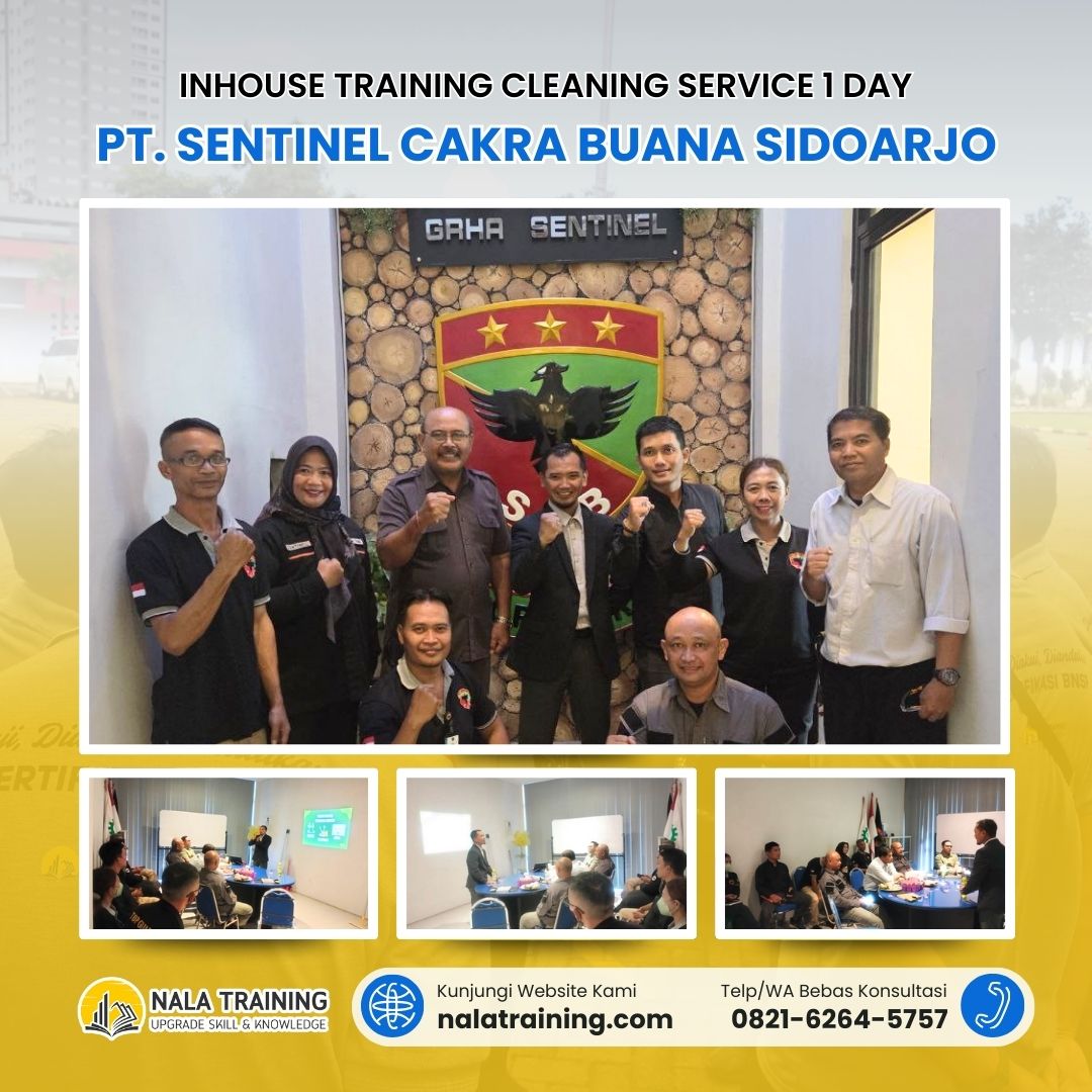 inhouse Training Cleaning Service 1 Day PT. Sentinel Cakra Buana Sidoarjo