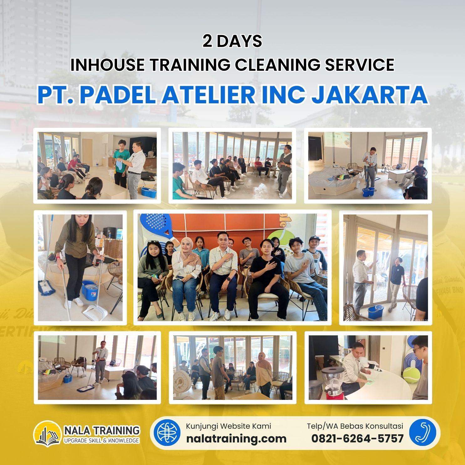 2 Days Inhouse Training Cleaning Service PT. Padel Atelier Inc Jakarta