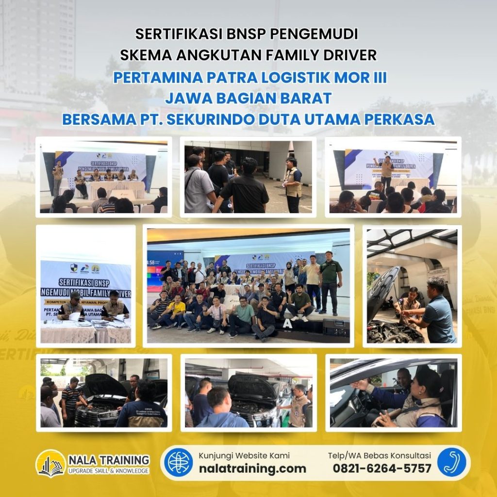 Sertifikasi BNSP Pengemudi SKEMA Angkutan Family Driver Pertamina Patra Logistik MOR III Jawa Bagian Barat bersama PT. Sekurindo Duta Utama Perkasa