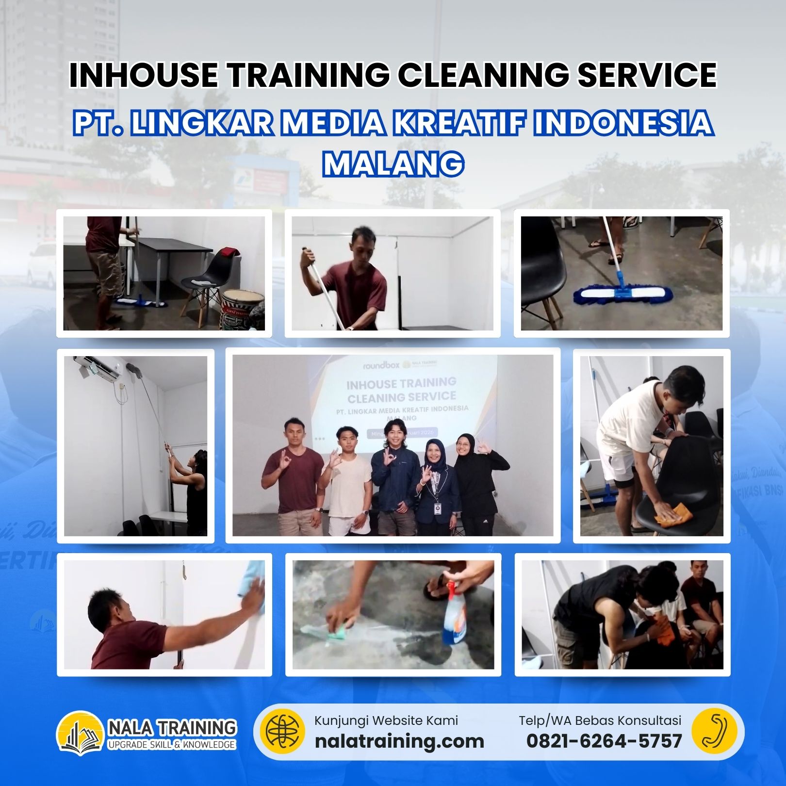 Inhouse Training Cleaning Service PT. Lingkar Media Kreatif Indonesia Malang