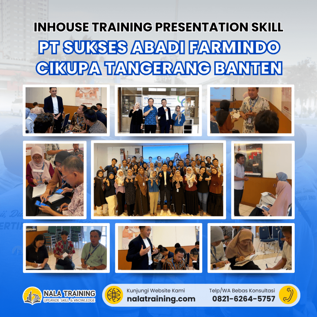 Inhouse Training Presentation Skill PT Sukses Abadi Farmindo Cikupa Tangerang Banten