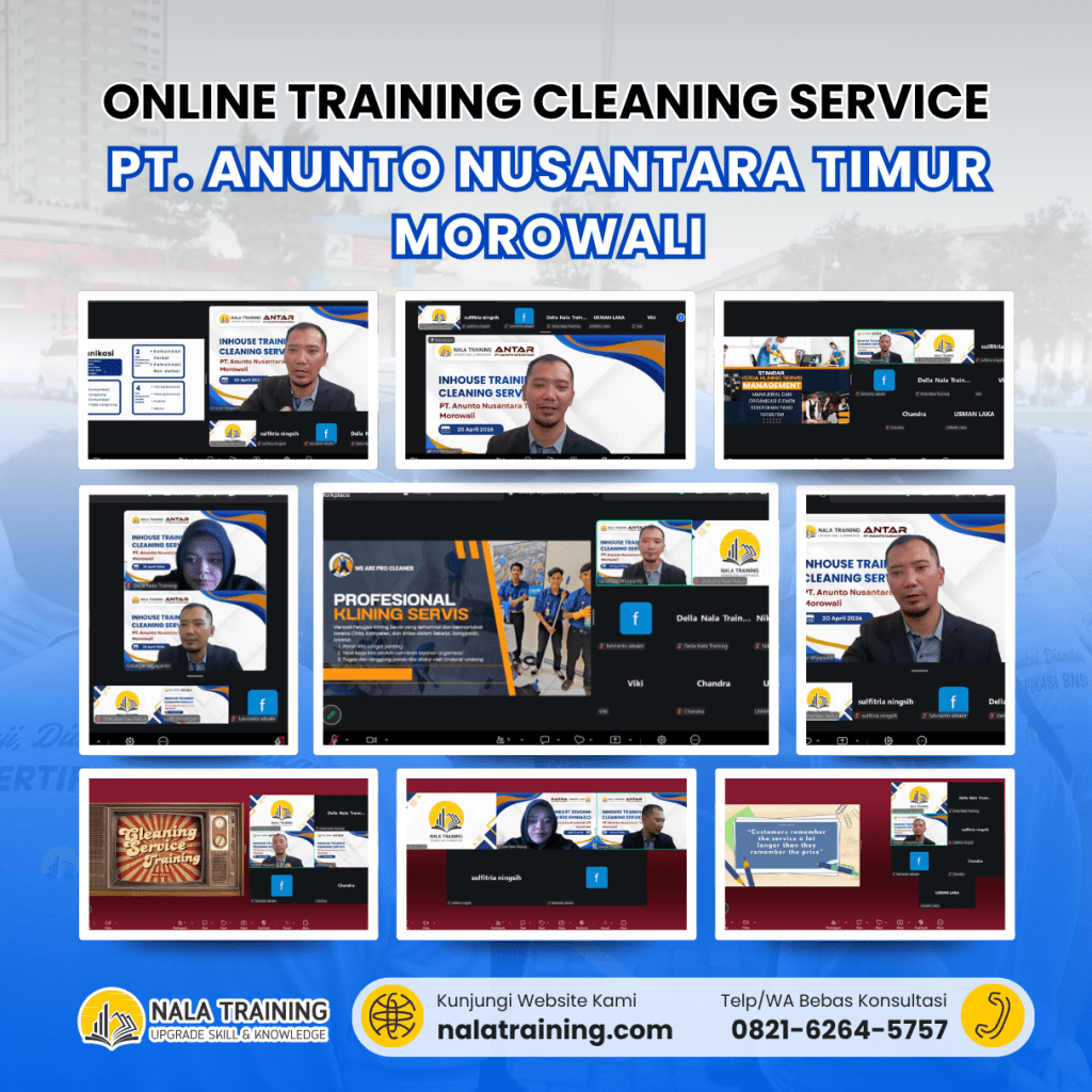 Pelatihan Cleaning Service Online PT. Anunto Nusantara Timur Morowali
