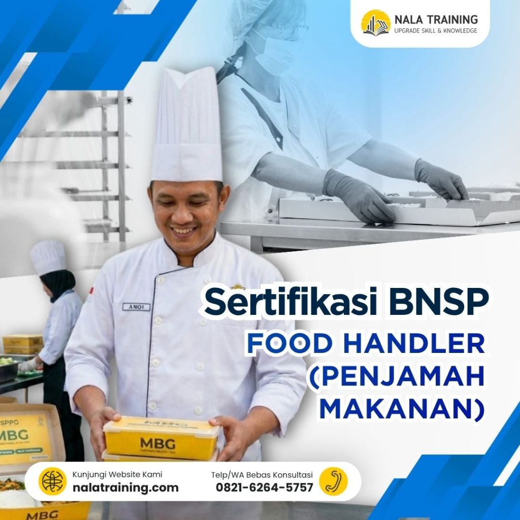 Sertifikasi BNSP Food handler (penjamah makanan)