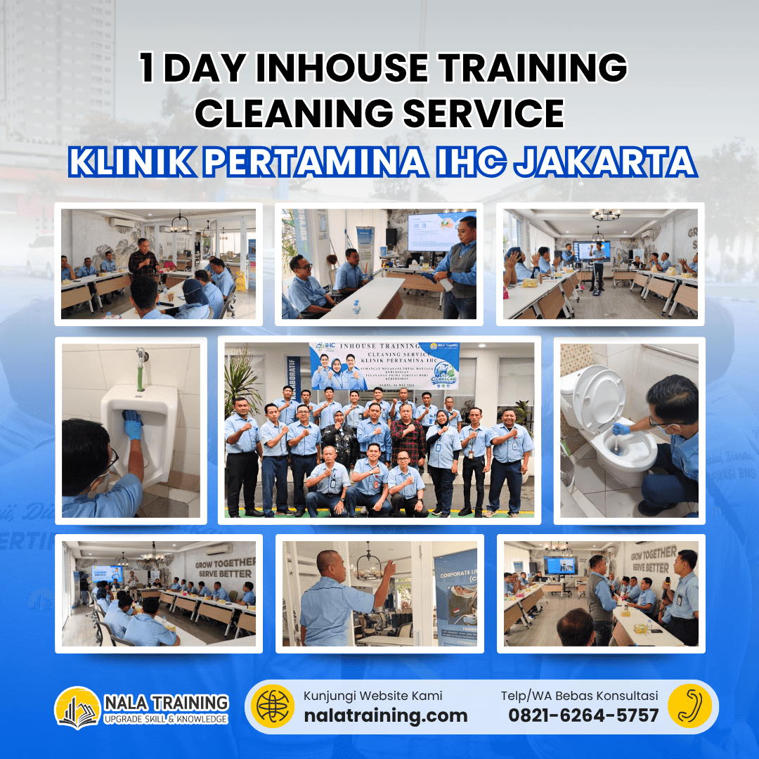 1 Day Inhouse Training Cleaning Service Klinik Pertamina IHC Jakarta