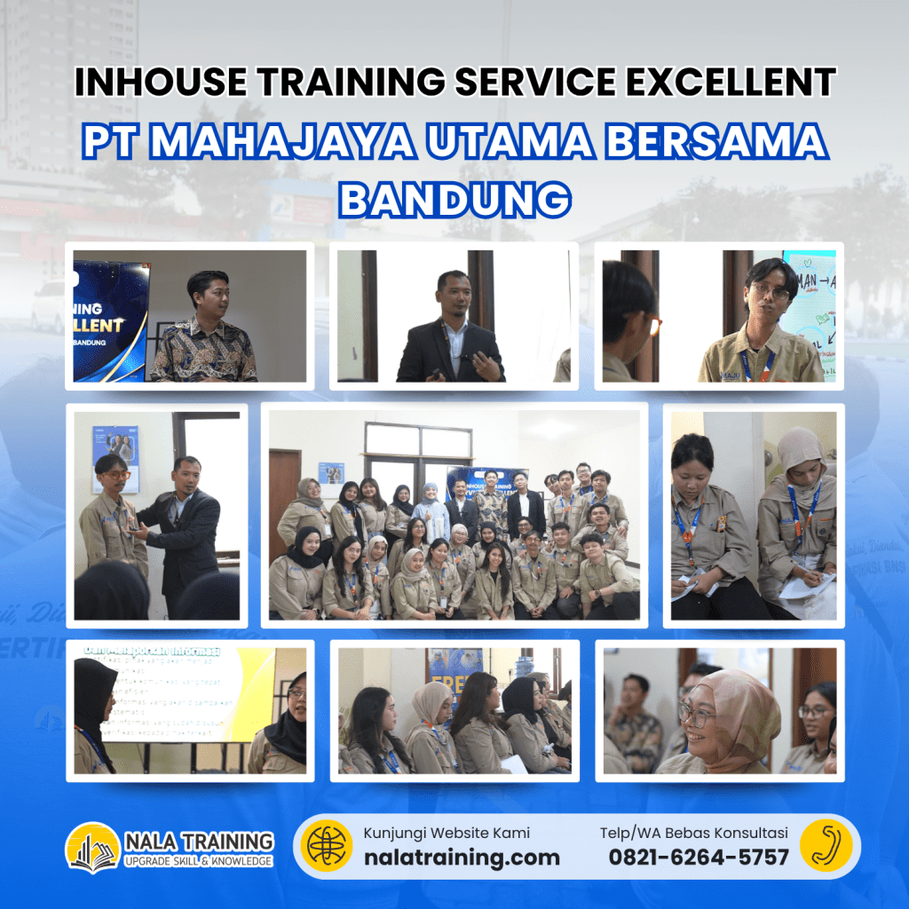 Inhouse Training Service Excellent PT Mahajaya Utama Bersama Bandung