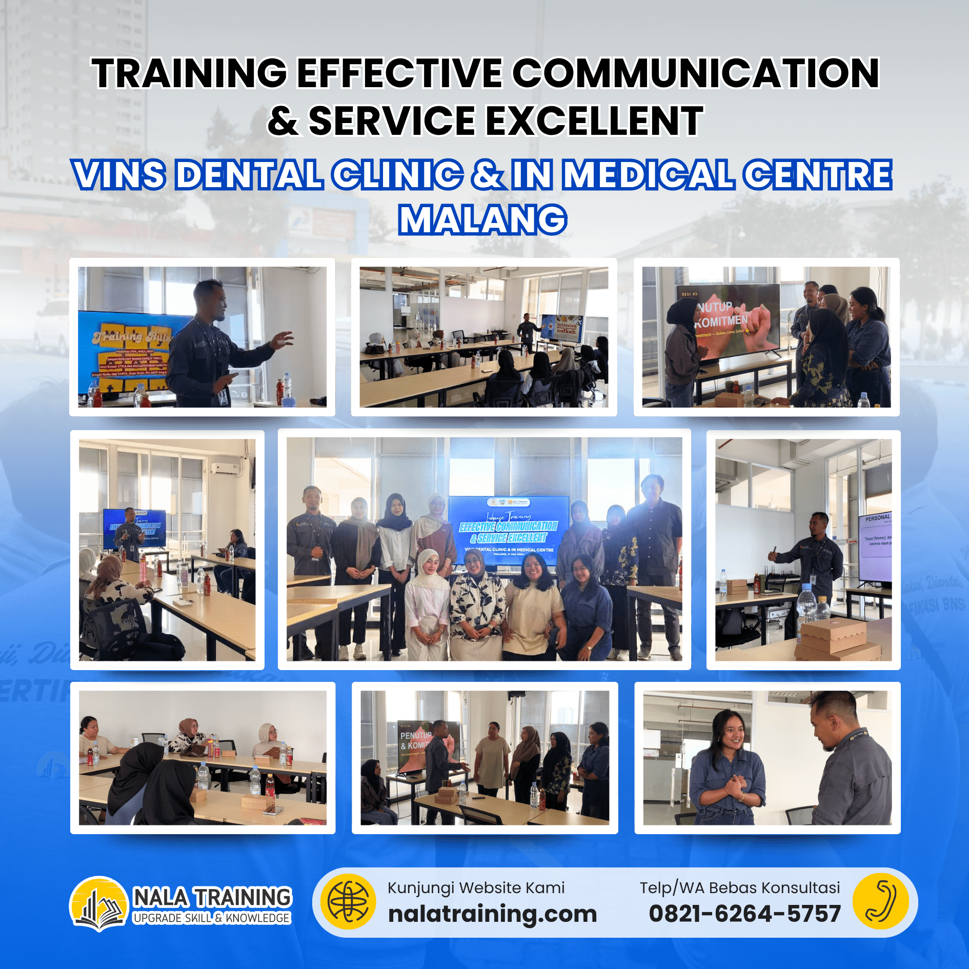 Training Effective Communication & Service Excellent Vins Dental Clinic & In Medical Centre Malang