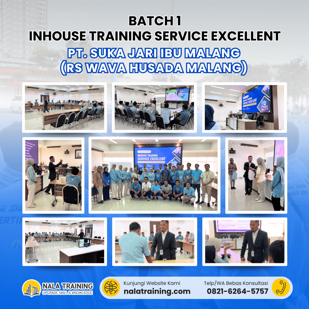 batch 1 Inhouse Training Service Excellent PT. Suka Jari Ibu Malang (RS Wava Husada Malang)