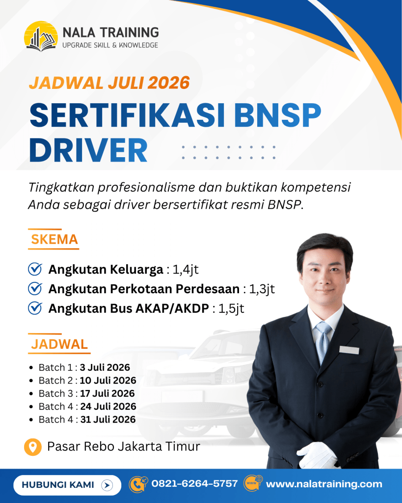 Flyer Public Sertifikasi Driver Juli 2026
