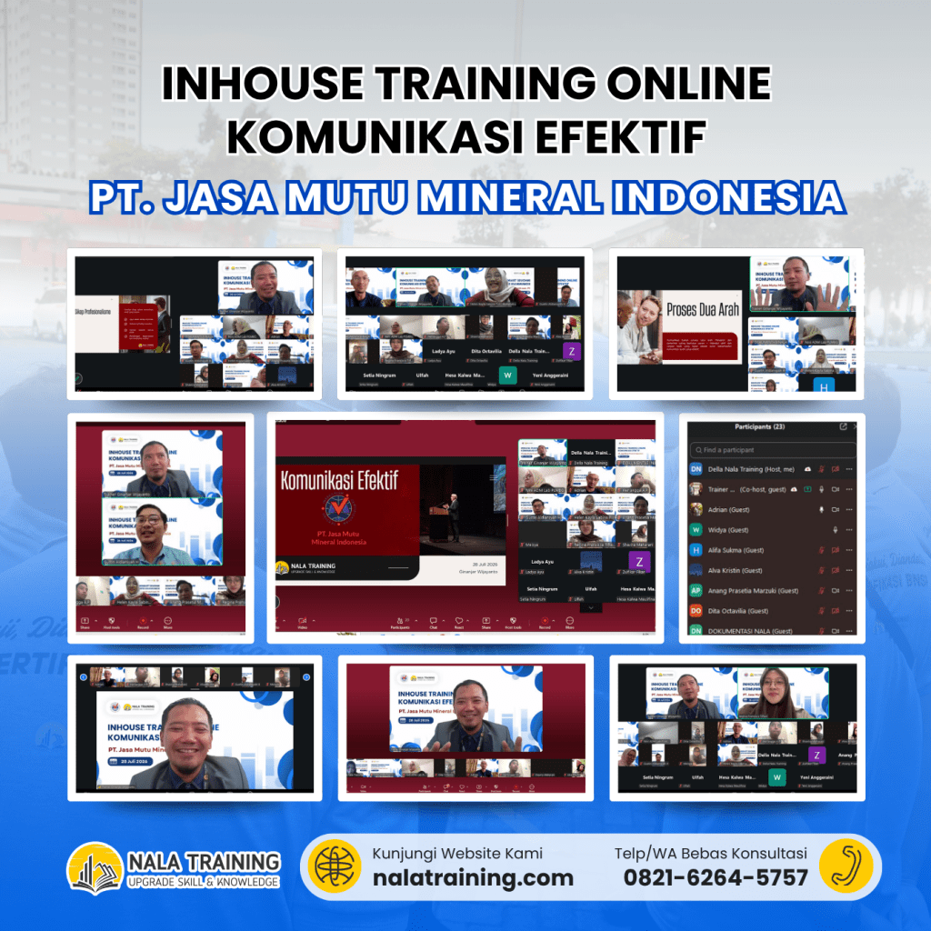 Inhouse Training Online Komunikasi Efektif PT. Jasa Mutu Mineral Indonesia
