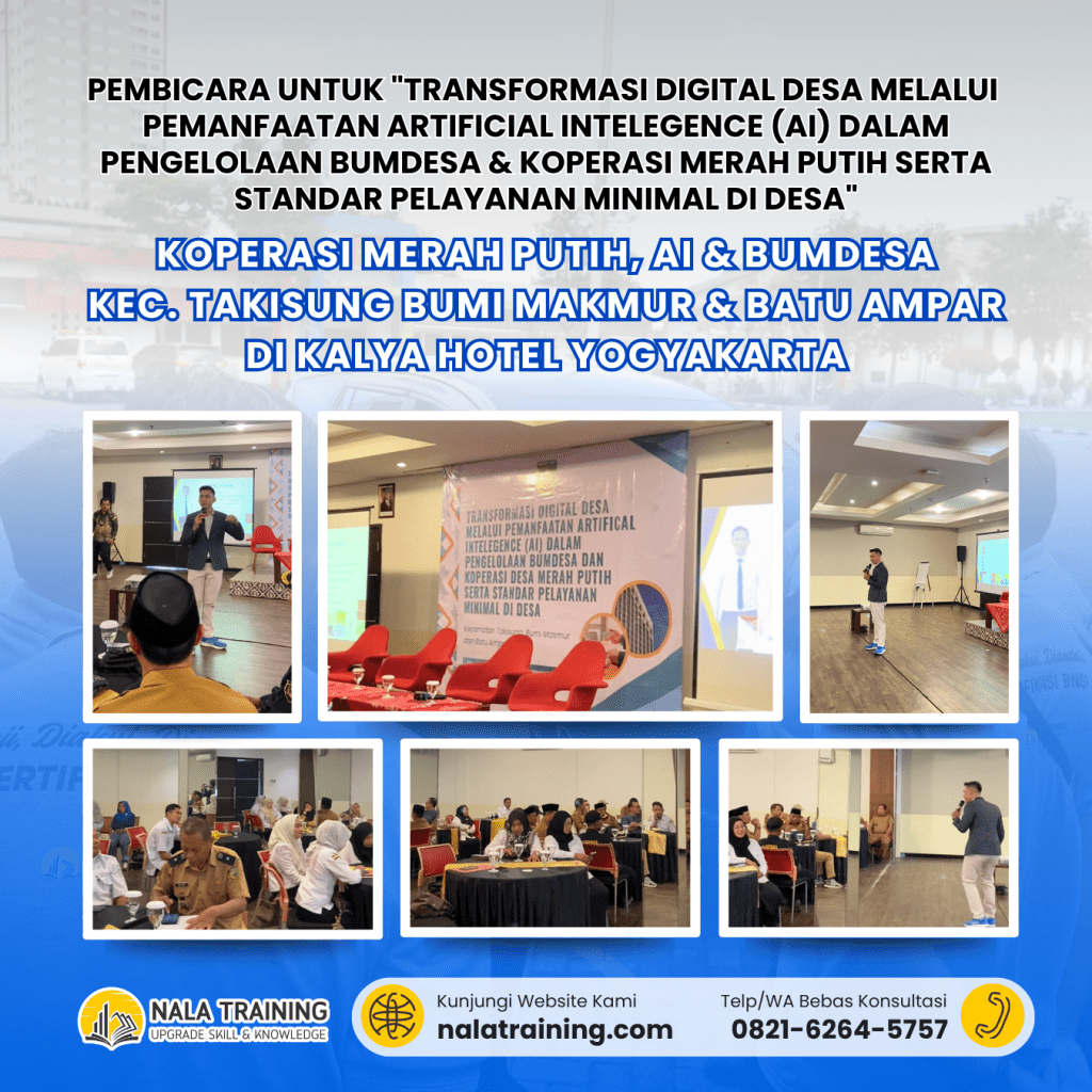Pembicara Bimtek Koperasi Merah Putih, AI & BUMDesa kec. takisung bumi makmur & batu ampar
